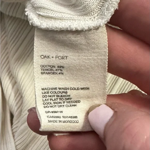 OAK + FORT/ High Front Slid Midi dress/ woman’s size M - Picture 8 of 13